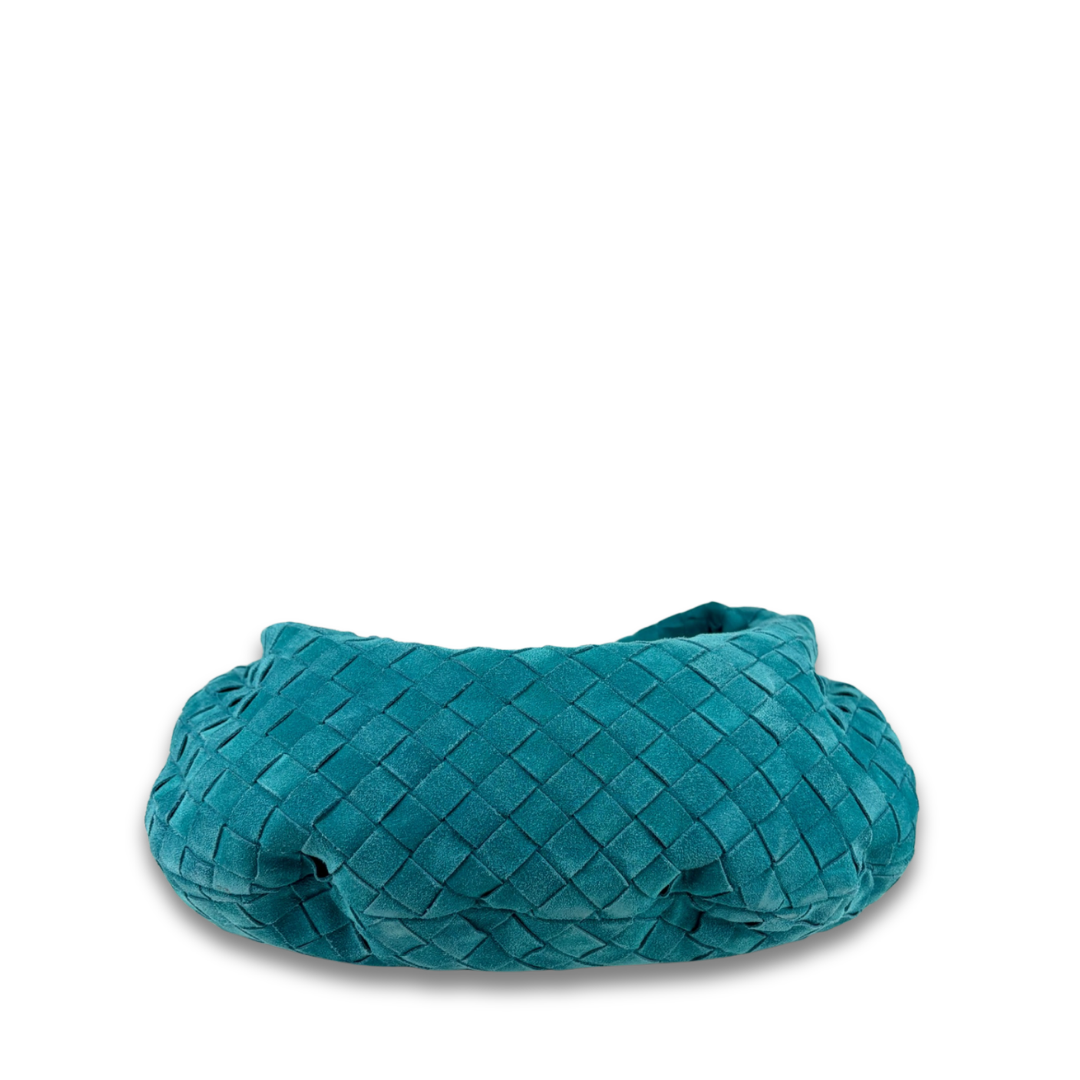 Bottega Veneta Teal Suede Teen Jodie