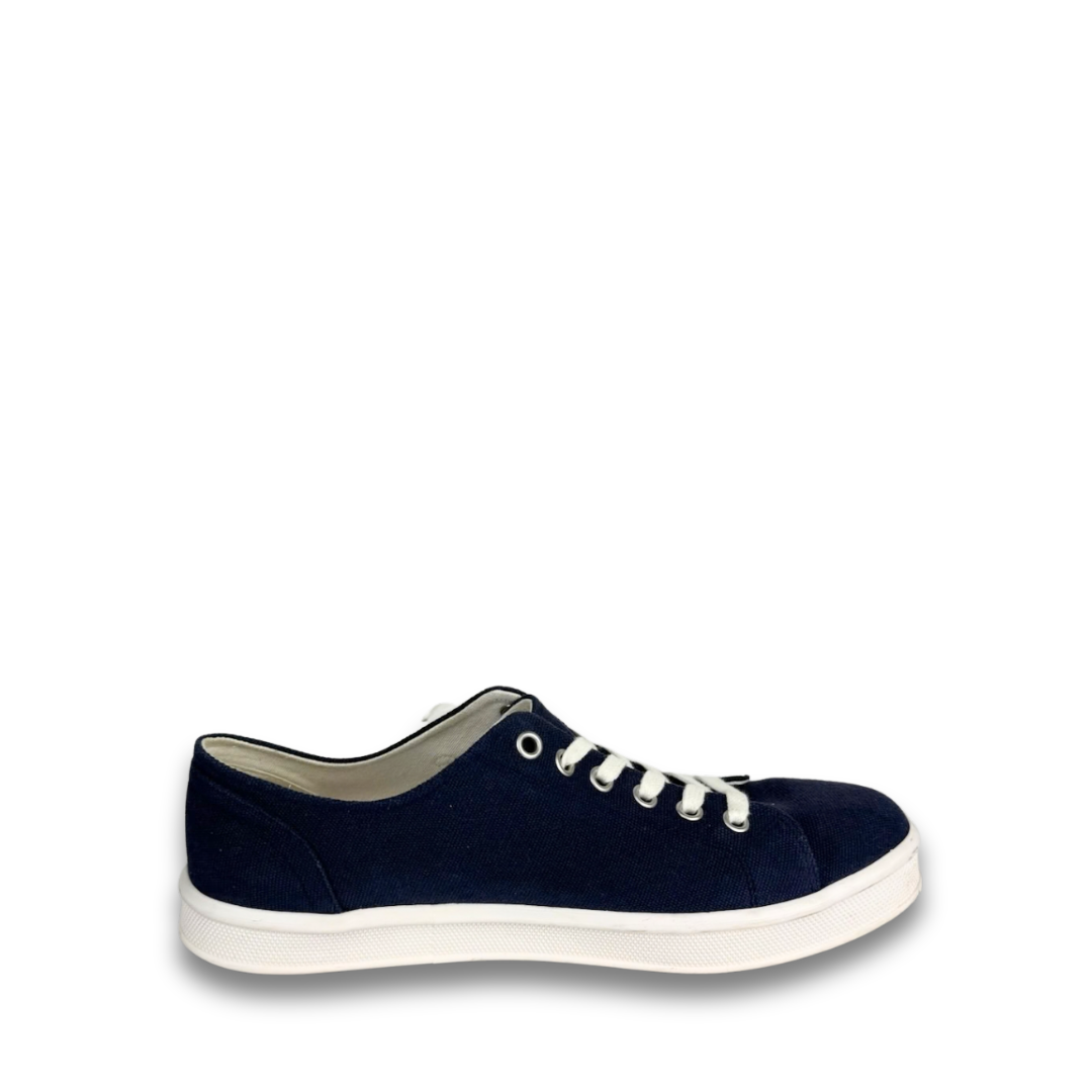 Celine Navy Canvas Sneakers - Size 38