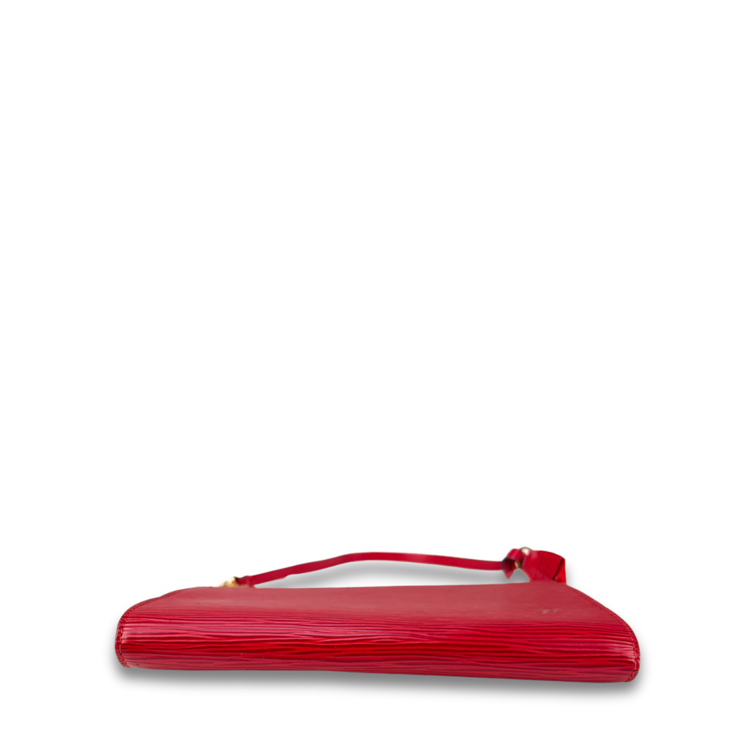 Louis Vuitton Red Epi Leather Pochette Accessories