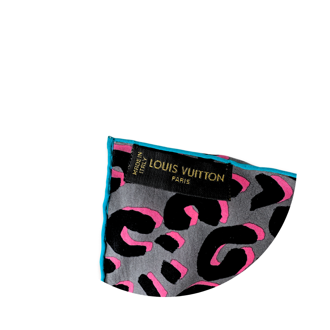 Louis Vuitton XL Leopard Print Silk Scarf