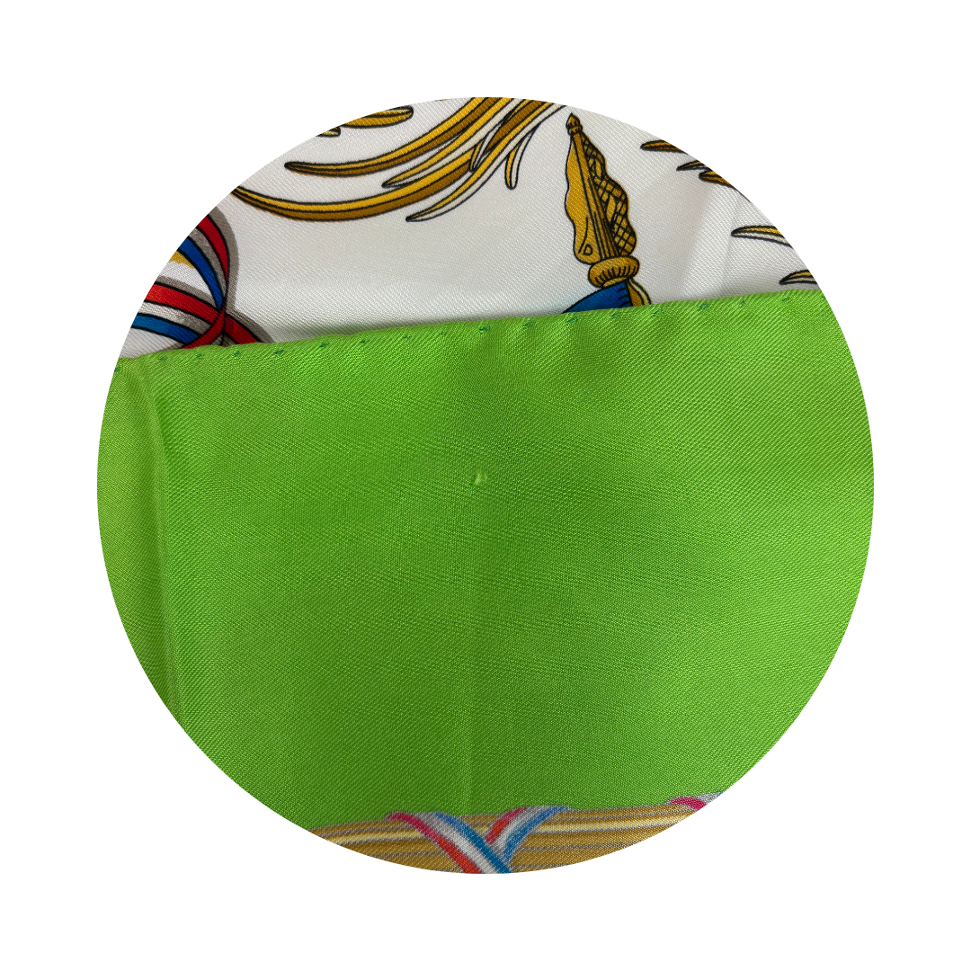 Hermès 'Republique Française" Silk Scarf 90