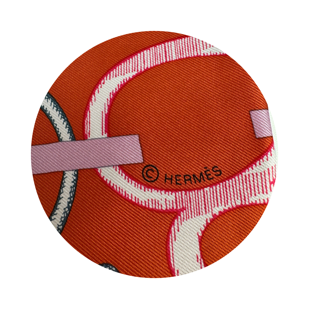 Hermès 'Do Re Boucles' Silk Scarf 90
