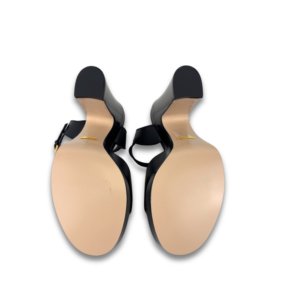 Gucci Interlocking G Platform Sandals - Size 37