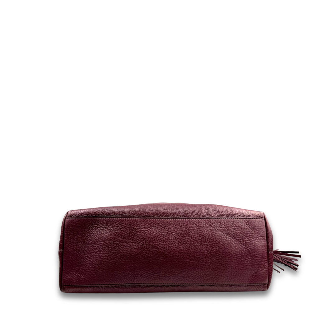 Gucci Metallic Purple Soho Chain Tote