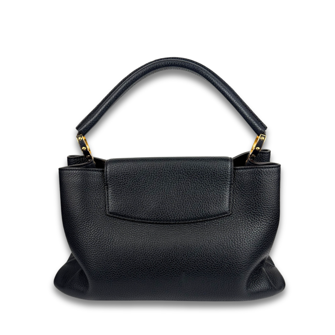 Louis Vuitton Black Capucines MM