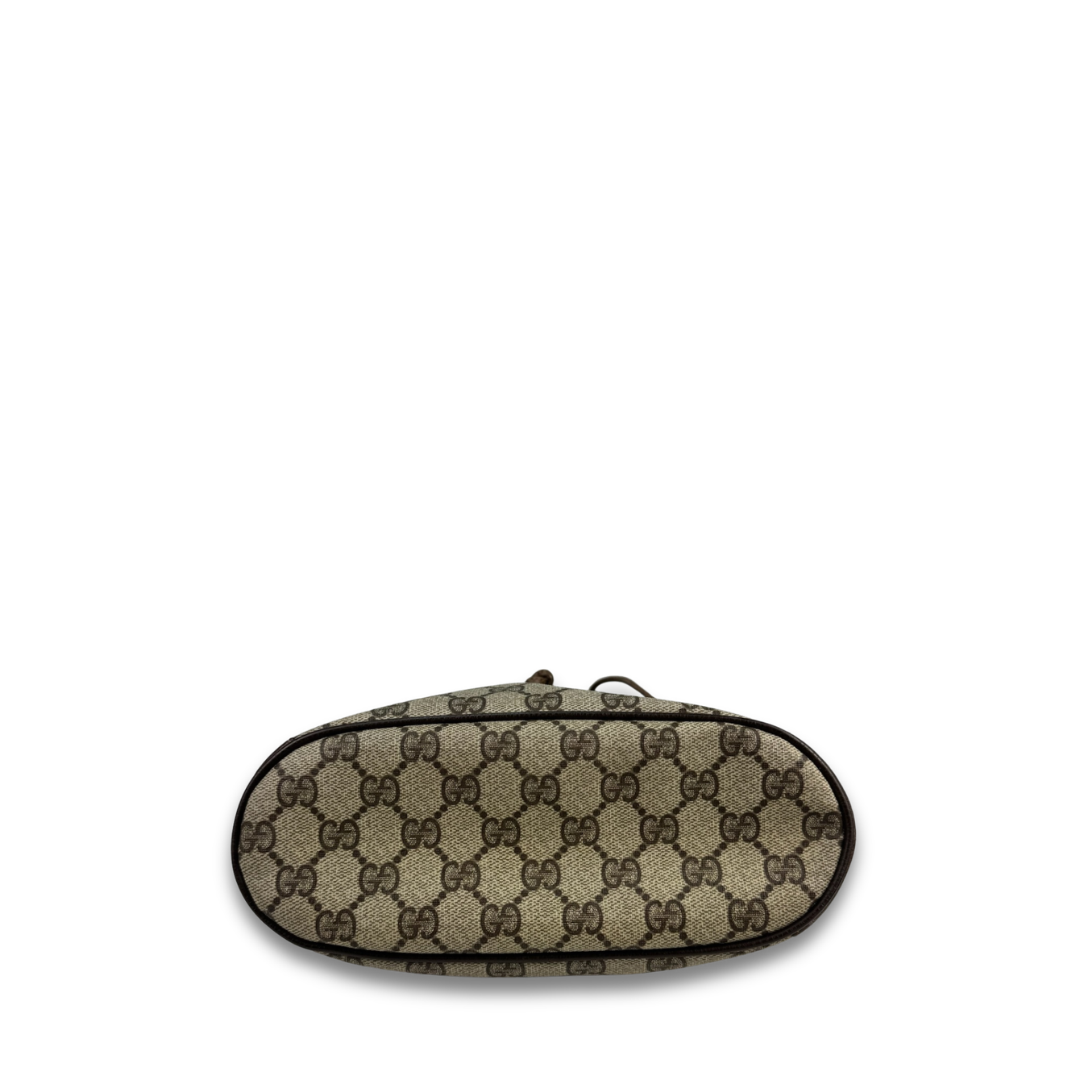 Gucci Brown Vintage Drawstring Crossbody
