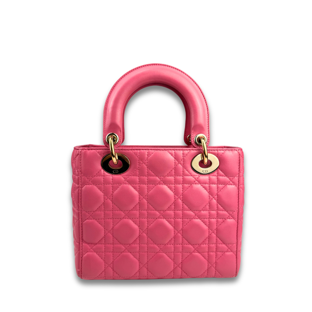 Dior Pink Star Strap Small Lady Dior