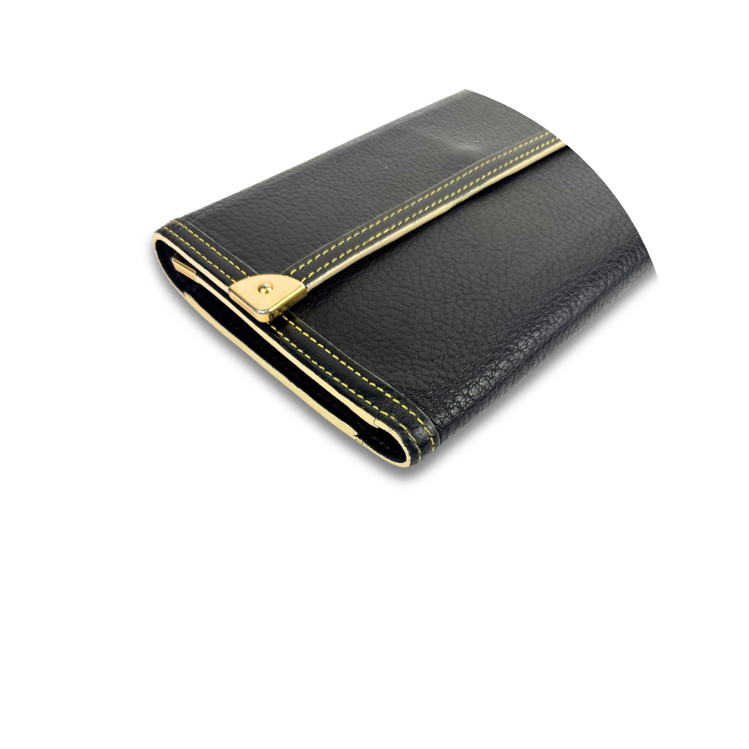 Louis Vuitton Black Suhali Porte Tresor Wallet