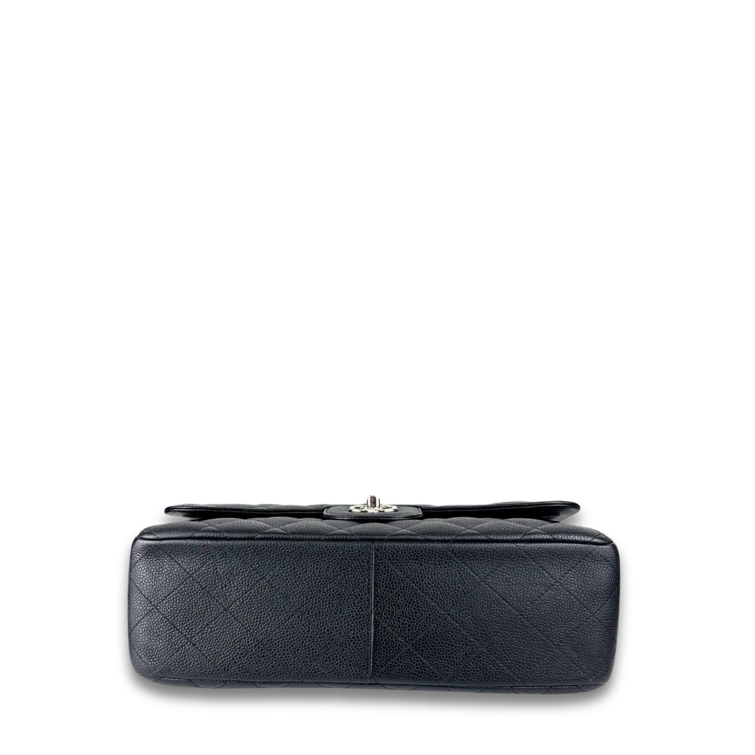 Chanel Black Caviar Classic Jumbo Double Flap