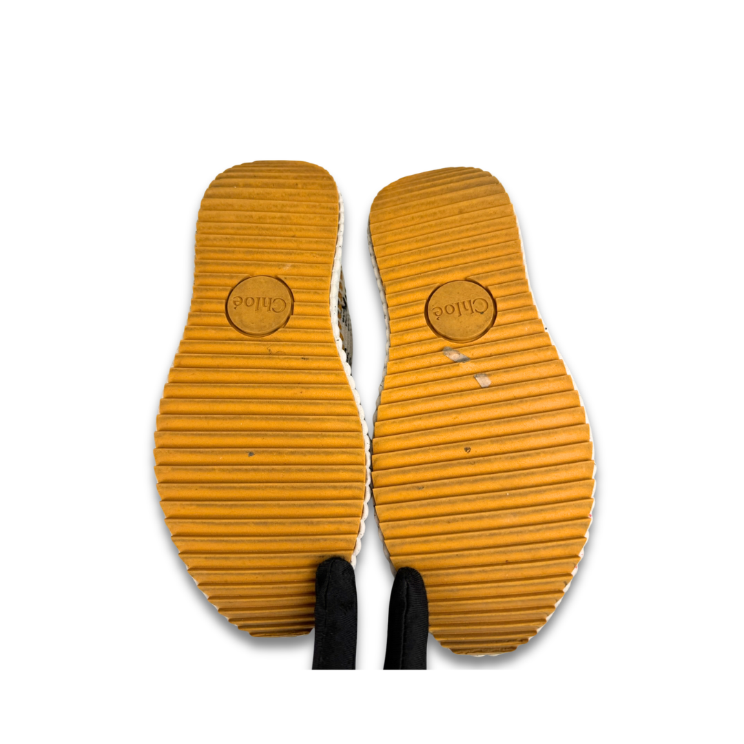 Chloe Mixed Media Nama Sneakers - Size 38