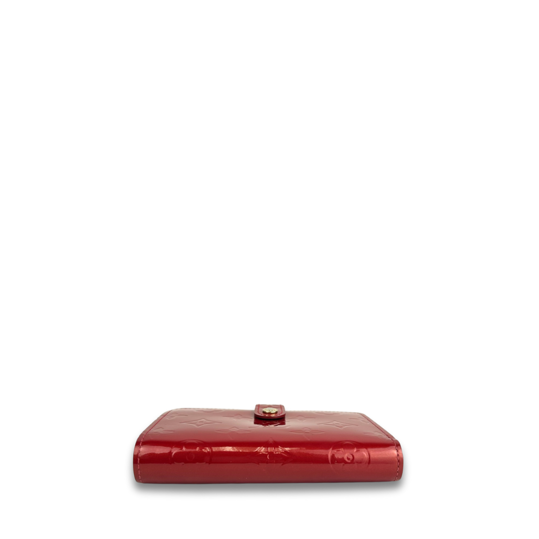 Louis Vuitton Red Vernis French Purse Wallet