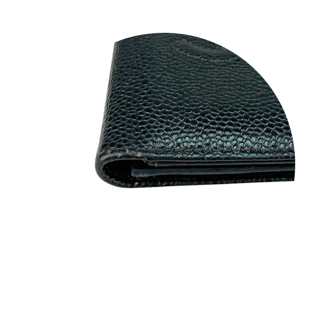 Chanel Black Caviar Timeless Bifold Card Holder