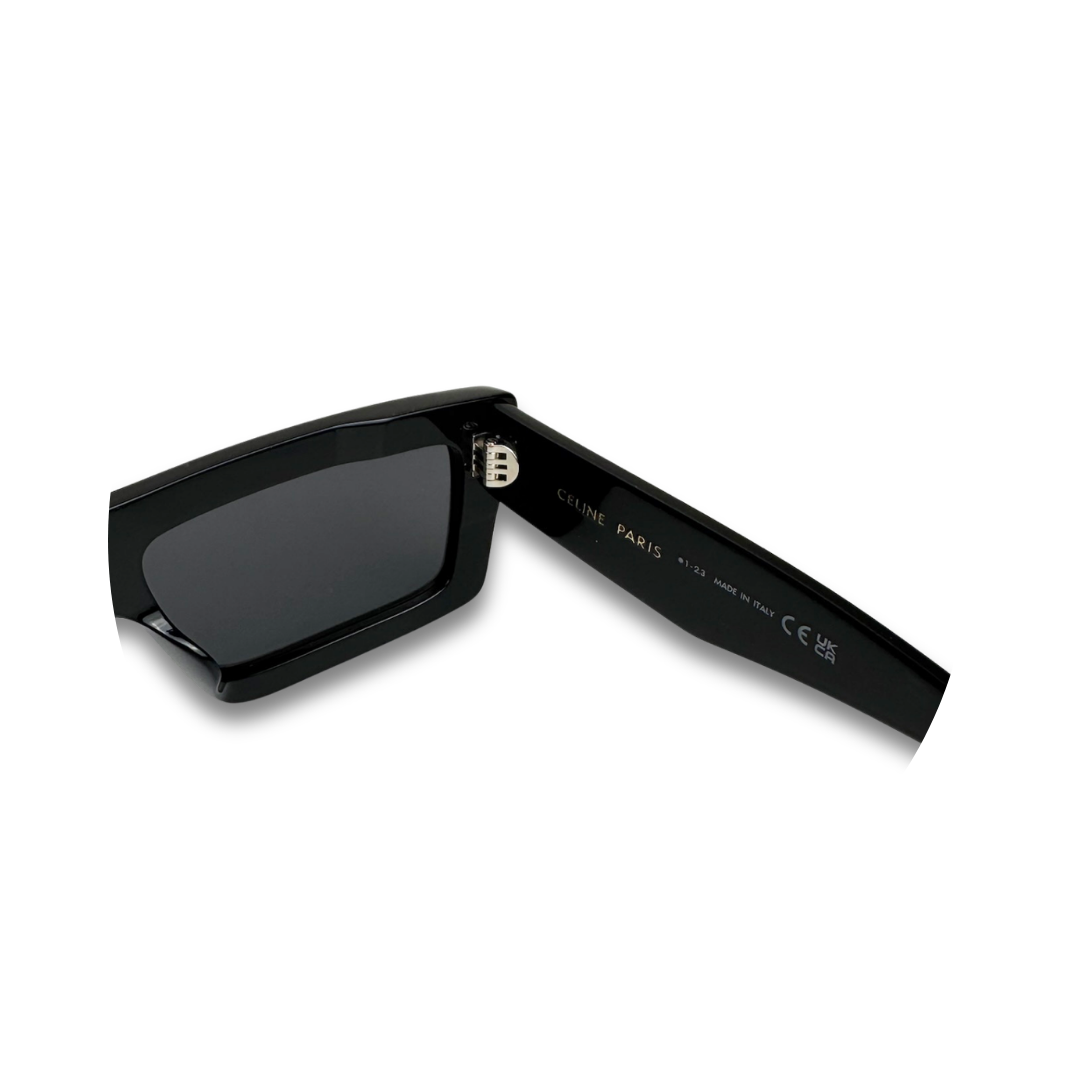Celine Black Rectangular Sunglasses