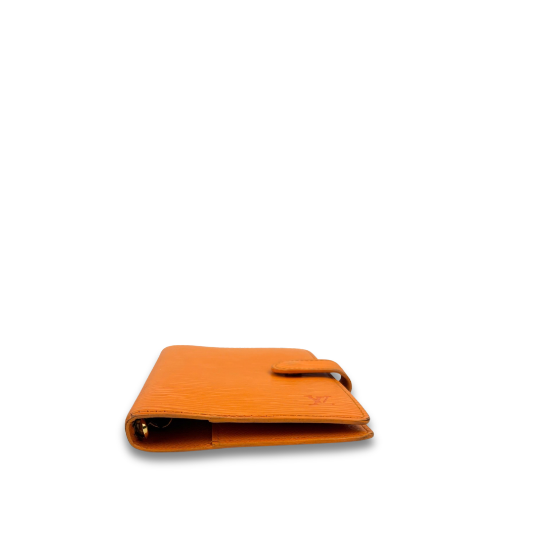 Louis Vuitton Orange Epi Leather Agenda PM