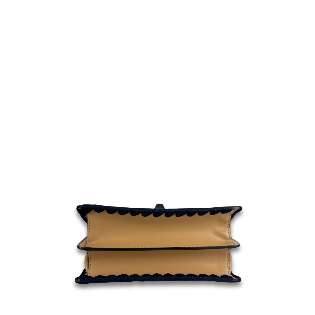 Fendi Mini I Kan Ribbon Whipstich Shoulder Bag