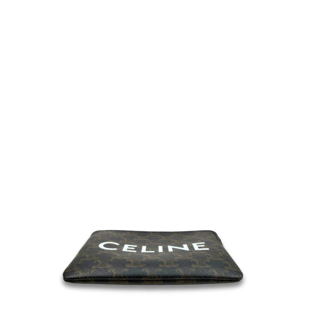 Celine Triomphe Canvas Key Pouch