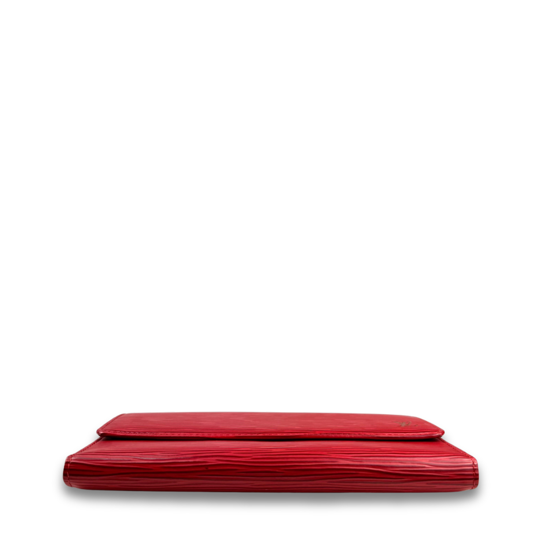 Louis Vuitton Red Epi Leather Long Wallet