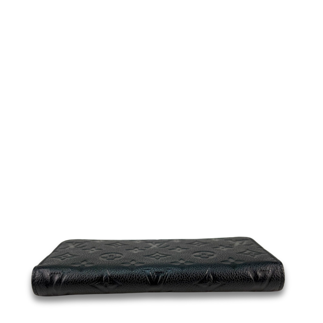 Louis Vuitton Black Empreinte Zippy Wallet