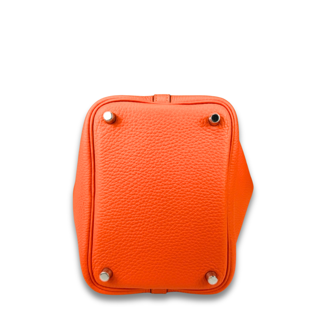 Hermès Clemence Picotin Orange 18