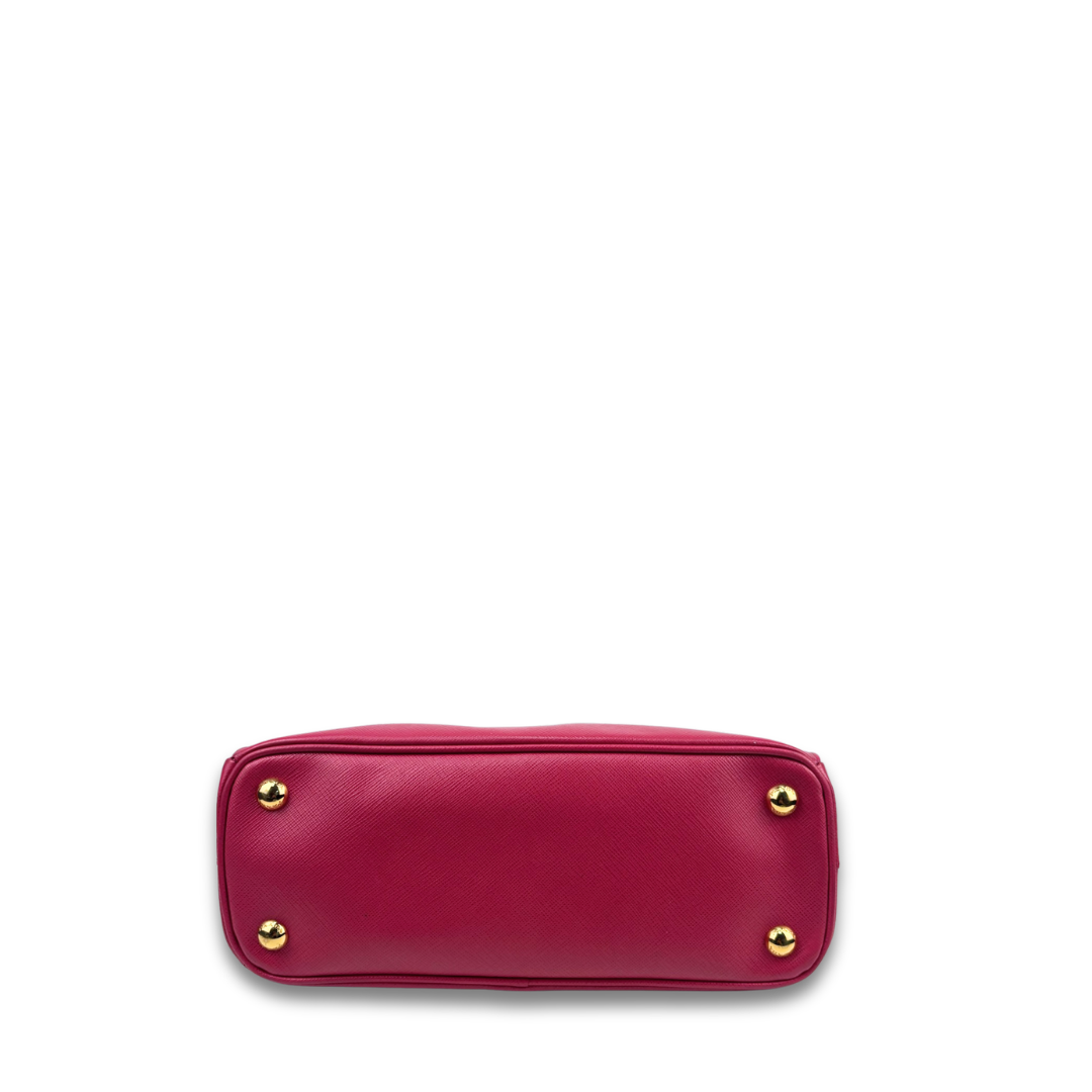 Prada Mini Hot Pink Double Zip Galleria