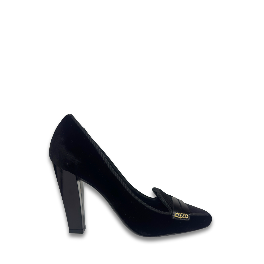 Celine Velvet Loafer Pumps - Size 36