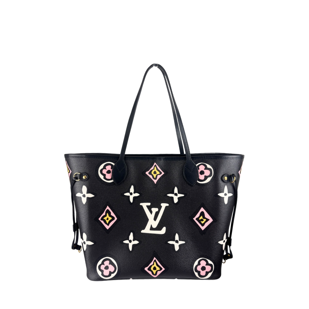 Louis Vuitton Limited Edition Wild At Heart Neverfull MM Set