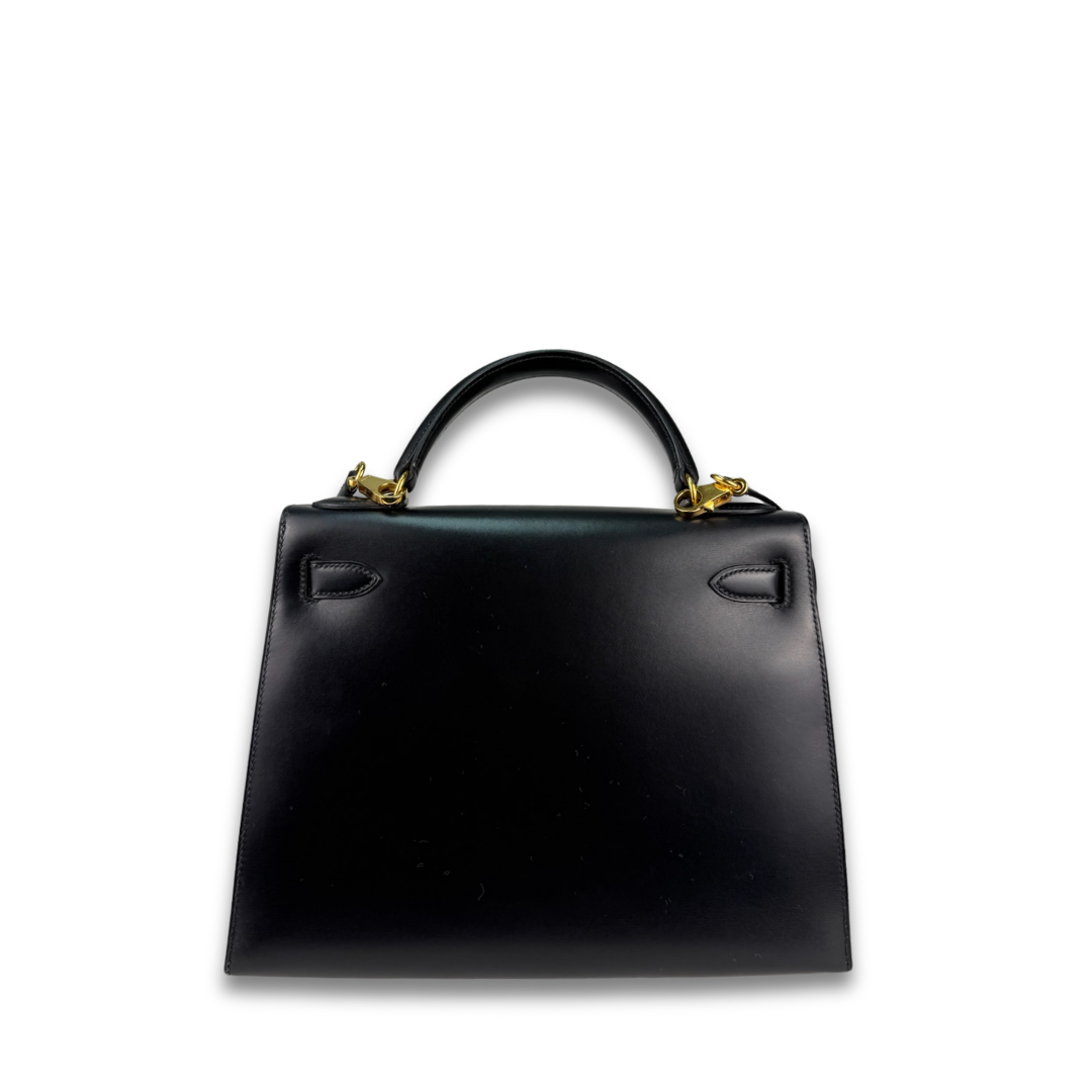 Hermès Box Calf Kelly 28 Noir