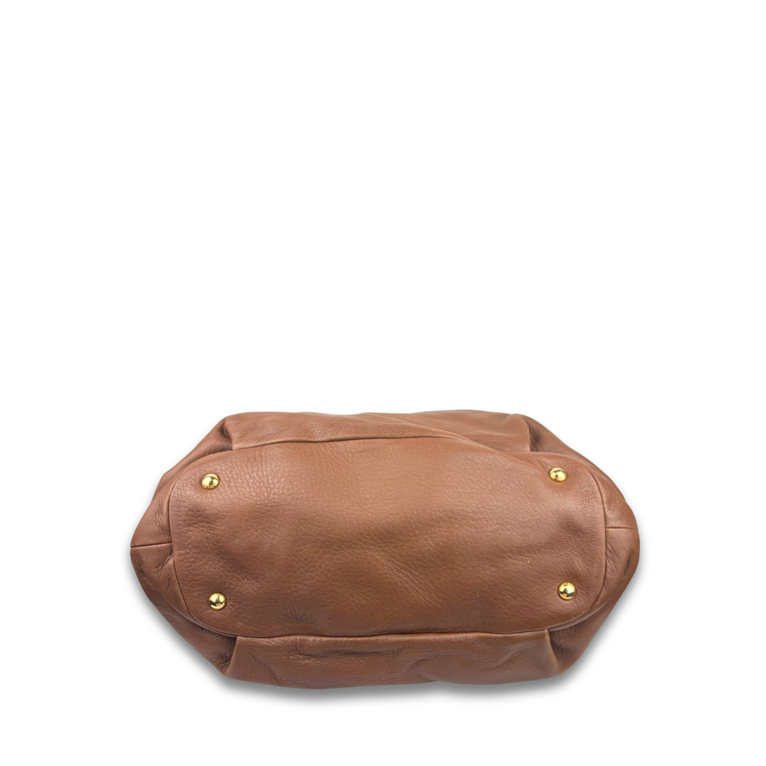 Prada Cervo Double Zip Tote