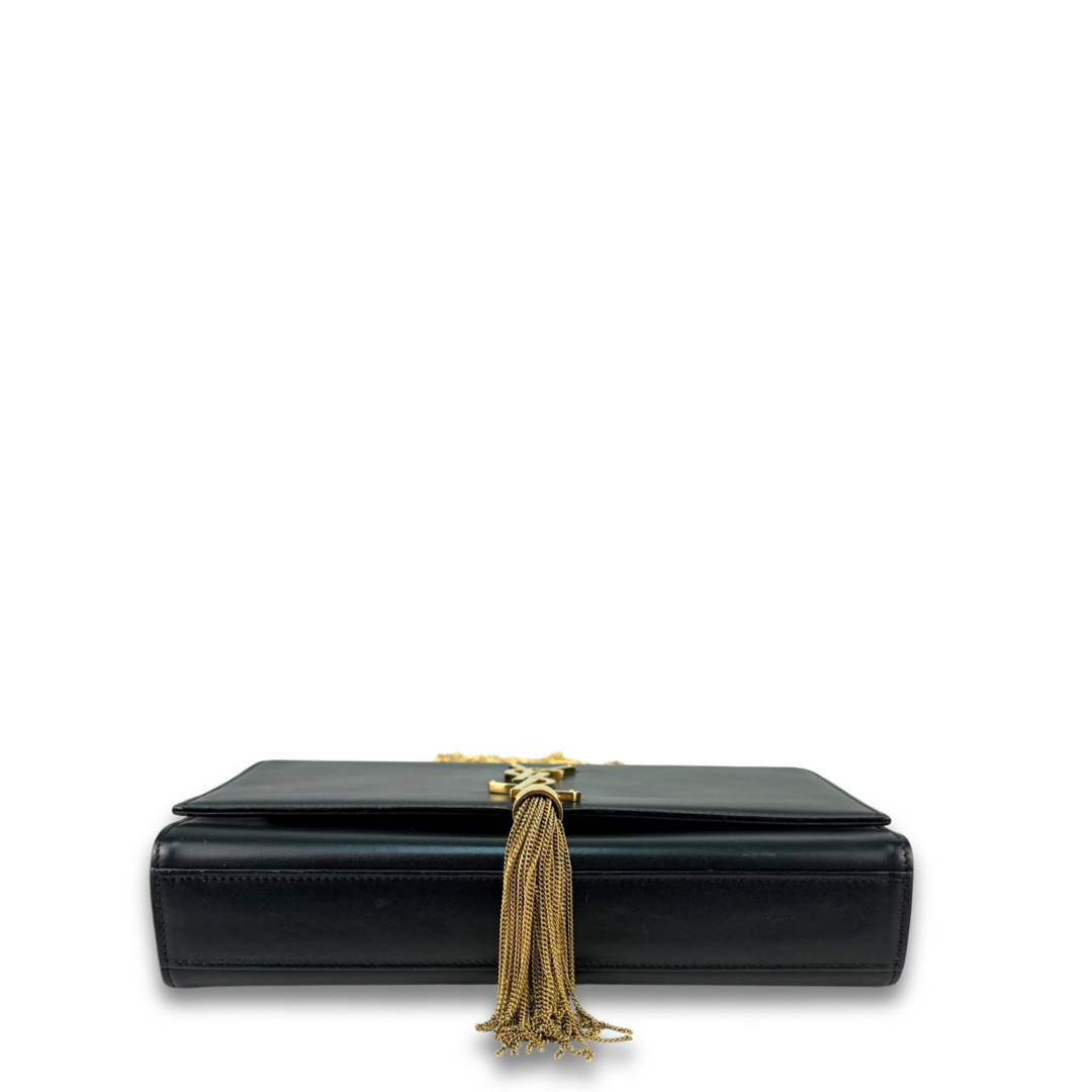 YSL Black Medium Kate Tassel Chain Bag