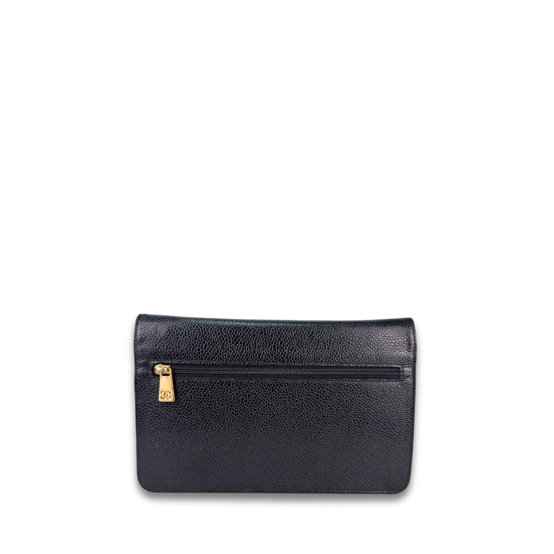Chanel Caviar Timeless Wallet on Chain