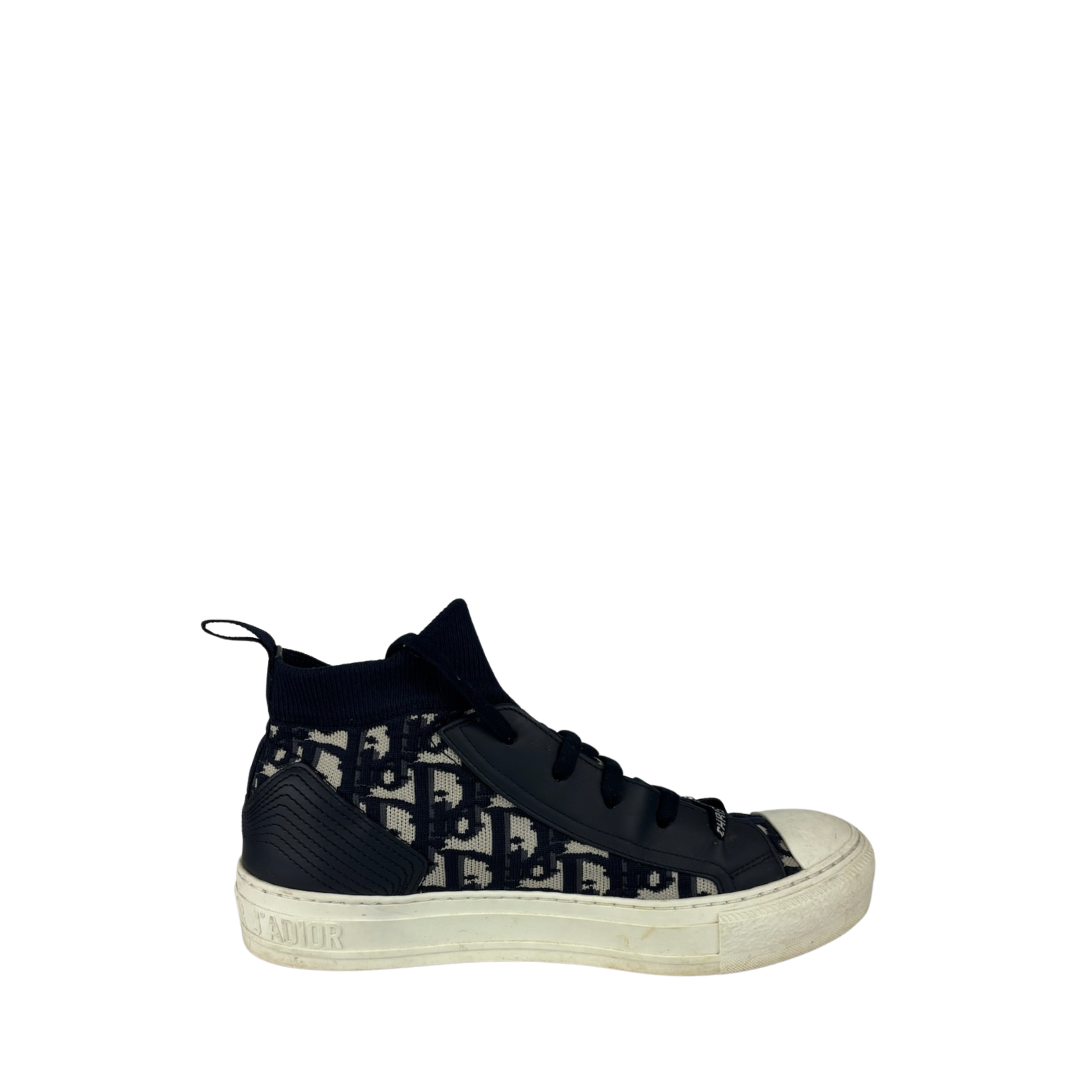 Dior Oblique Sock High Top Sneakers - Size 37