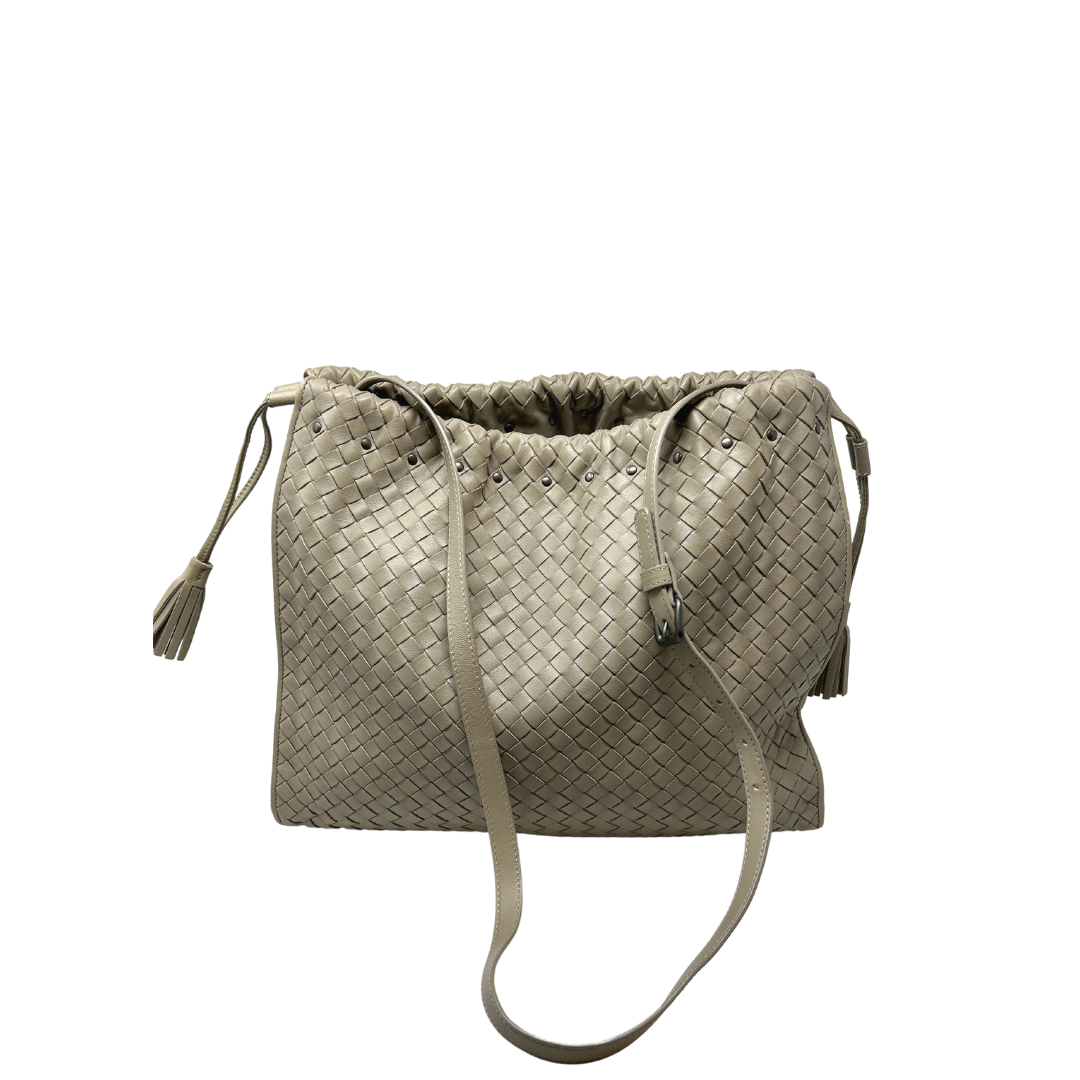 Bottega Veneta Intrecciato Mini Tassel Crossbody Bag