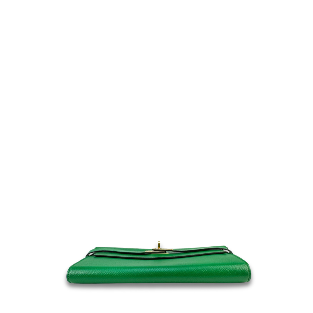 Hermès Green Epsom Kelly Longue Wallet