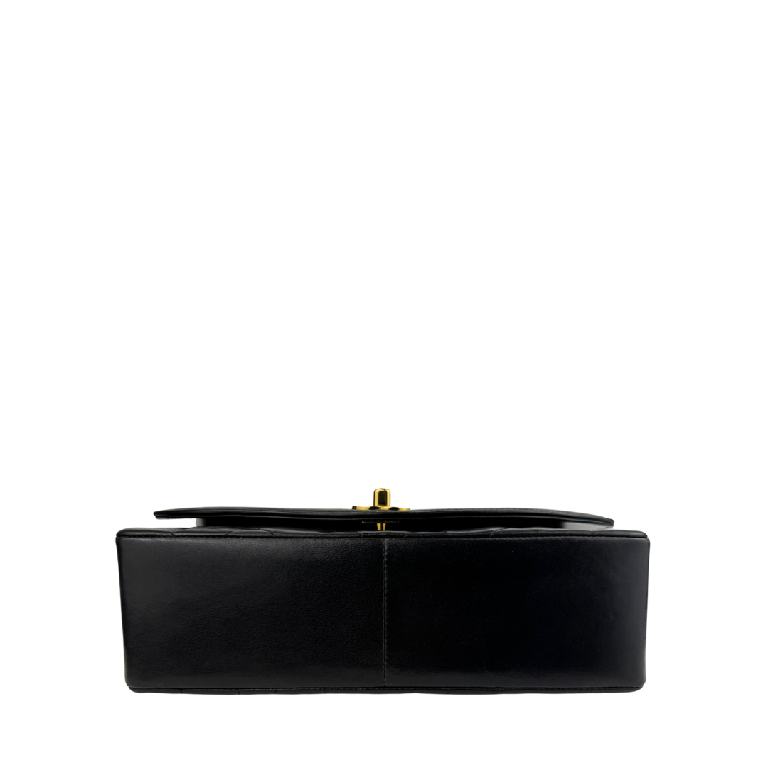 Chanel Medium Black Lambskin Diana