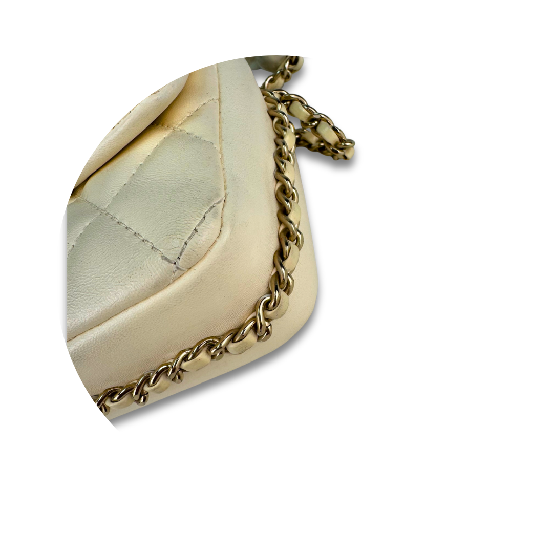 Chanel Cream My Precious Pearls Mini Flap Bag
