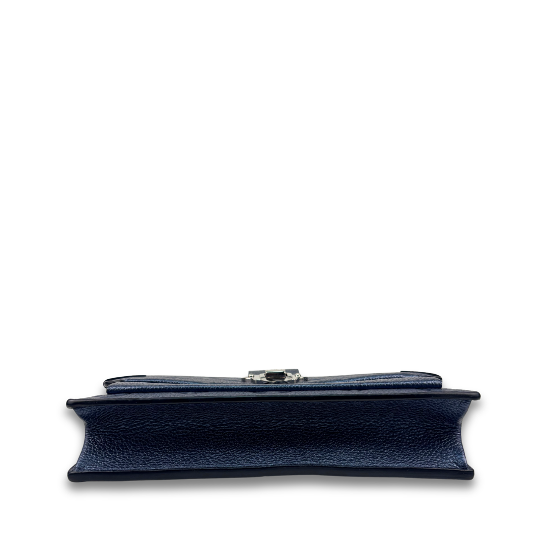 Louis Vuitton Metallic Blue Empreinte Vavin Chain Wallet