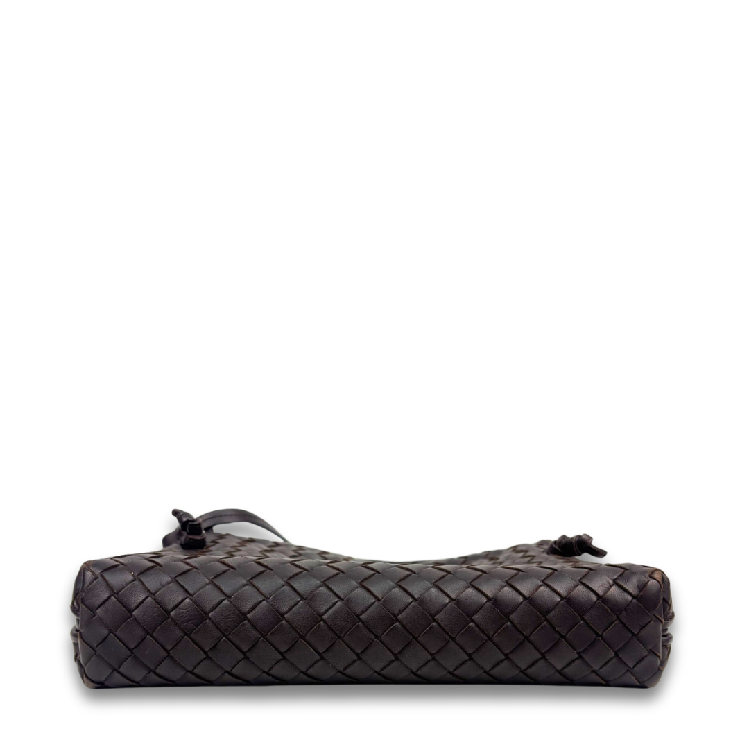Bottega Veneta Brown Intrecciato Nodini Crossbody