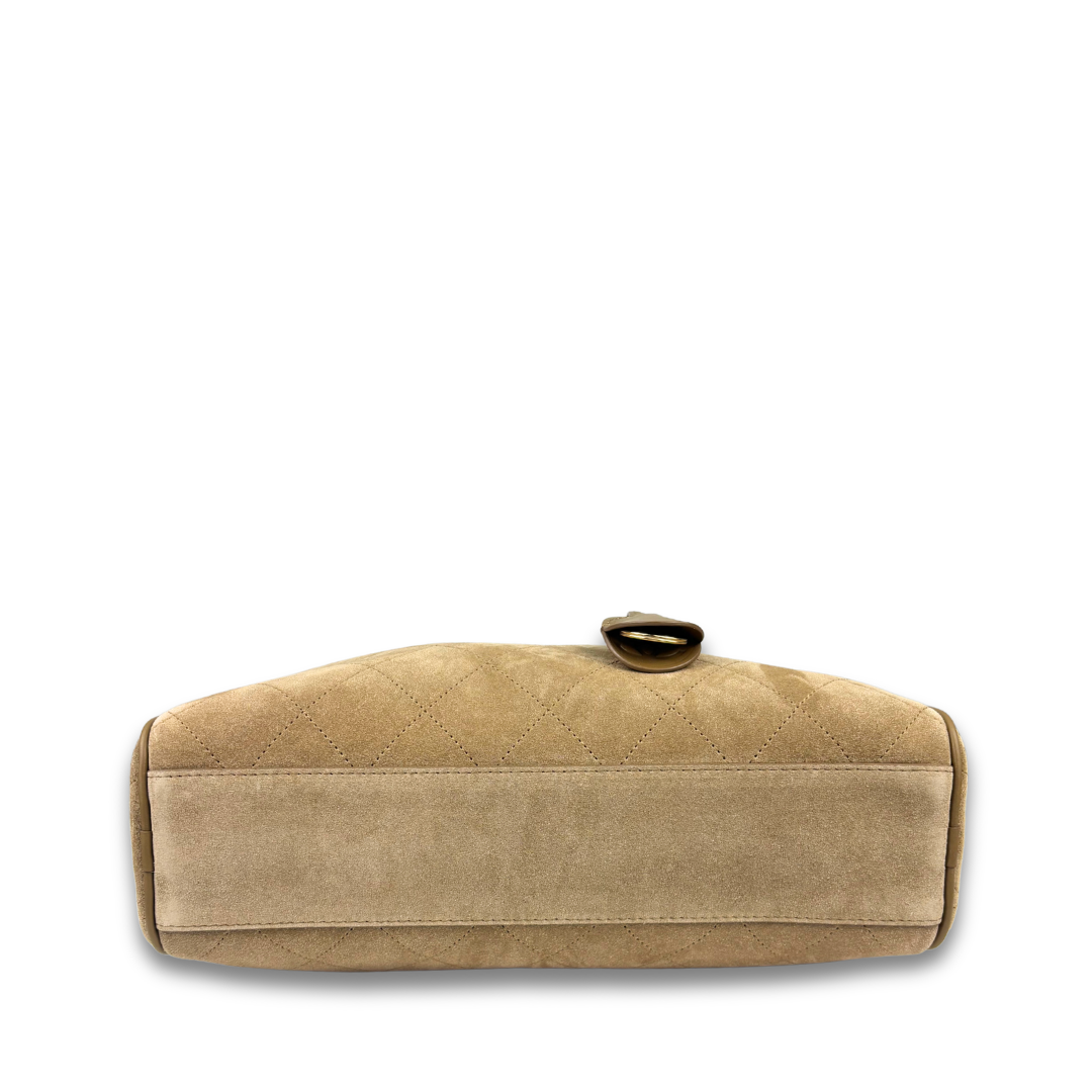 Chanel Suede Large Perfect Bowling Bag
