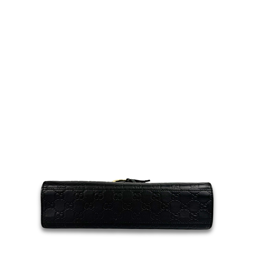 Gucci Black Guccissima Emily Shoulder Bag