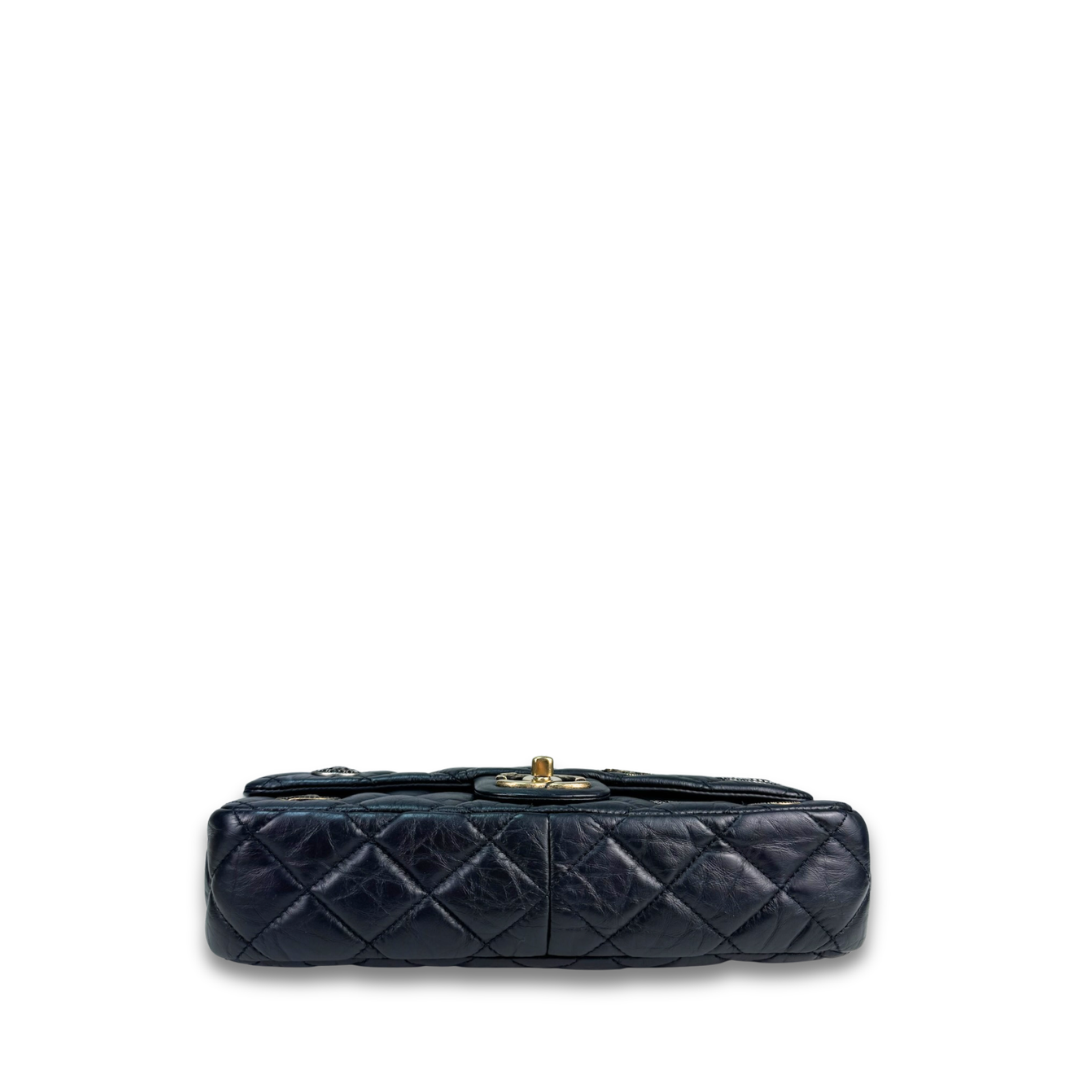Chanel Aged Calfskin Coin Medallion Flap Bag