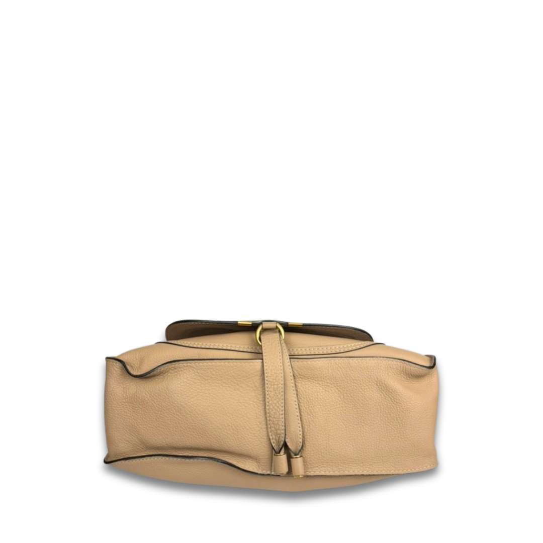 Chloé Beige Medium Marcie Satchel