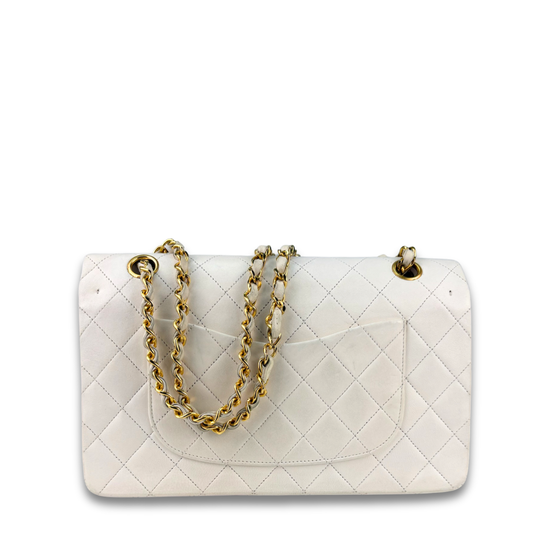 Chanel Classic White Medium Double Flap