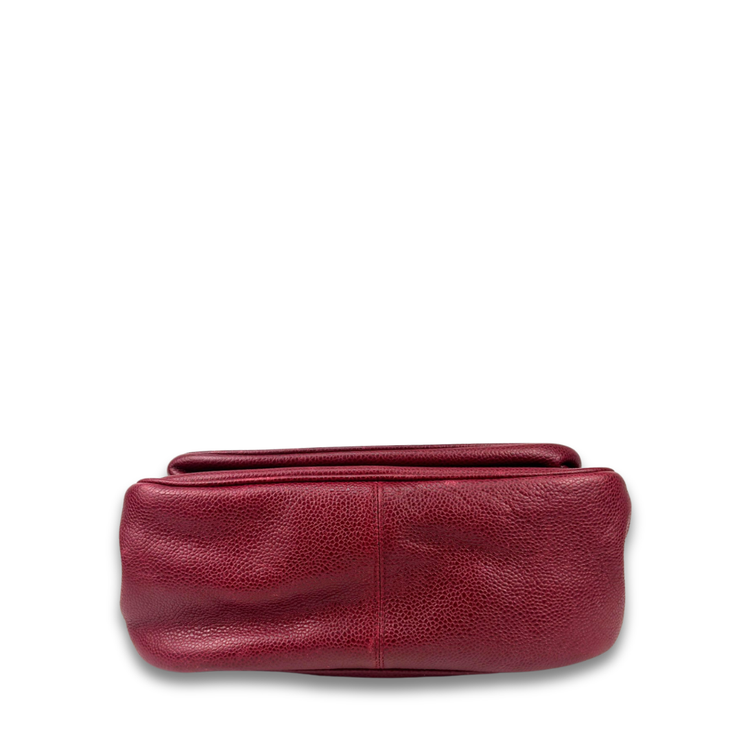 Chanel Burgundy Caviar Backpack