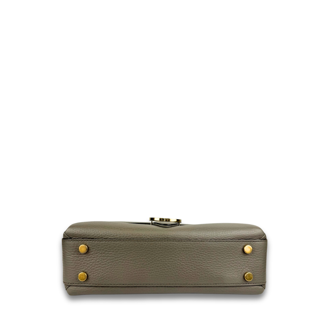 Gucci Grey Interlocking G Top Handle Bag