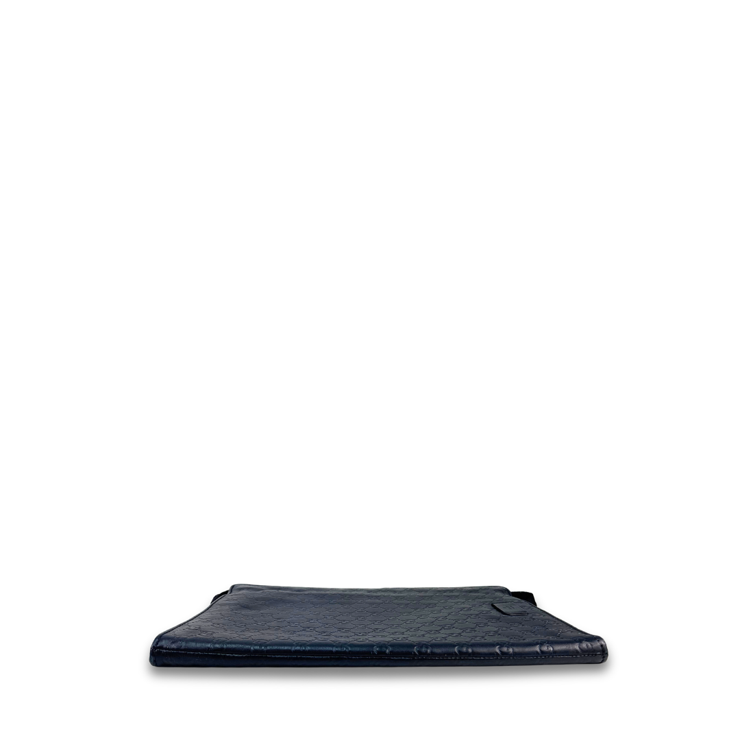 Gucci Black Guccissima Leather Tablet Case