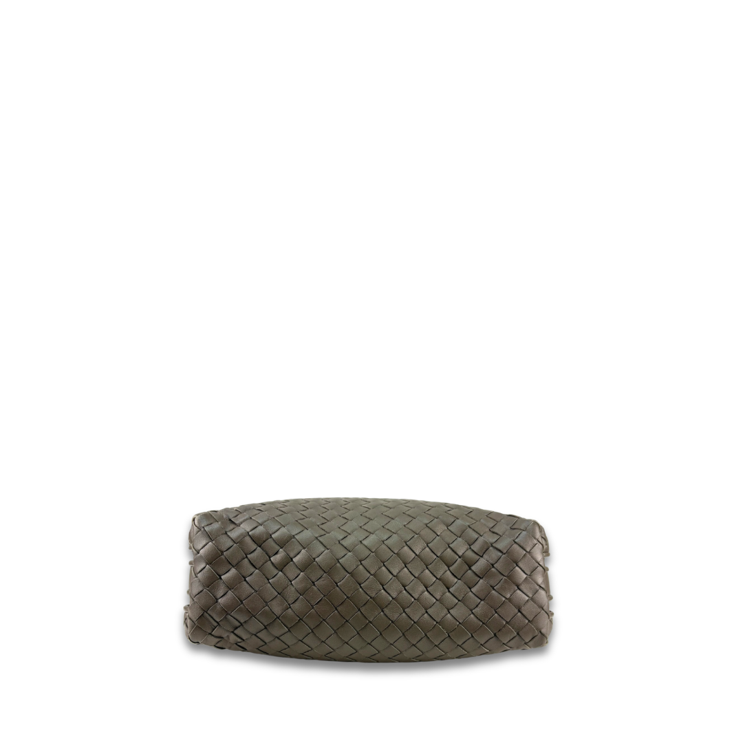 Bottega Veneta Taupe Double Zip Nodini Crossbody