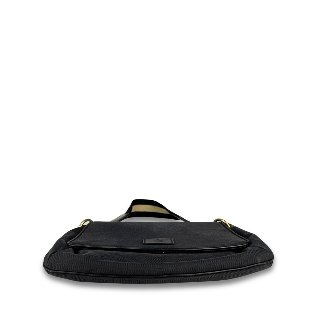 Gucci Canvas Flap Shoulder Bag