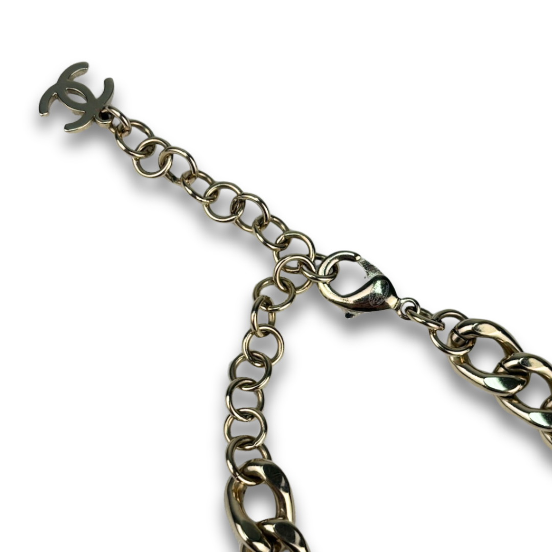 Chanel Curb Link Choker Necklace