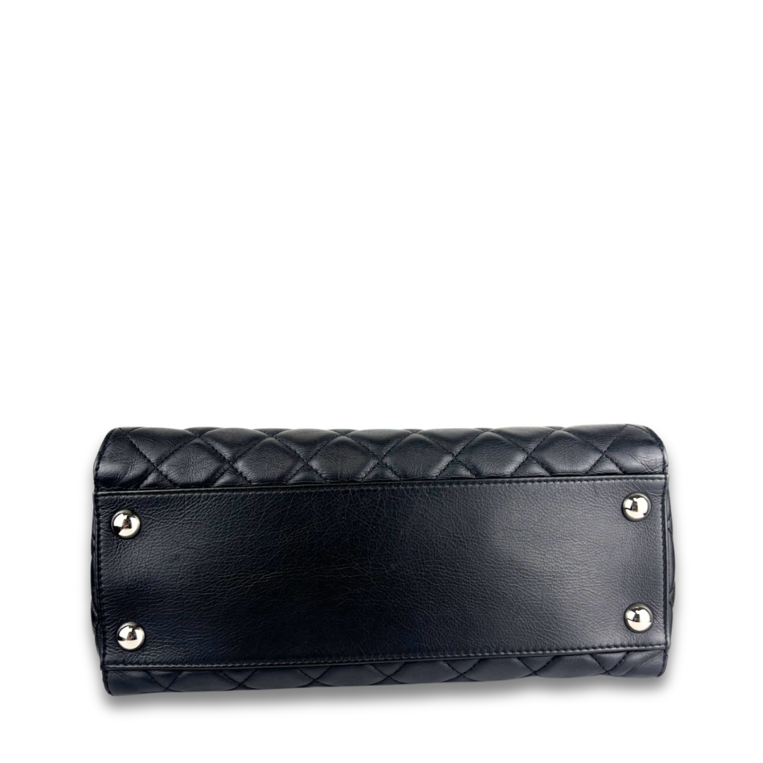 Chanel Black Chic and Soft Quilted Shopping Tote