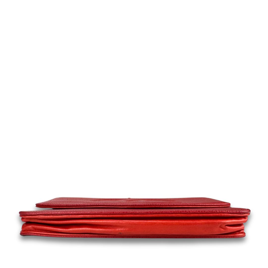Chanel Red Caviar Timeless Wallet on Chain